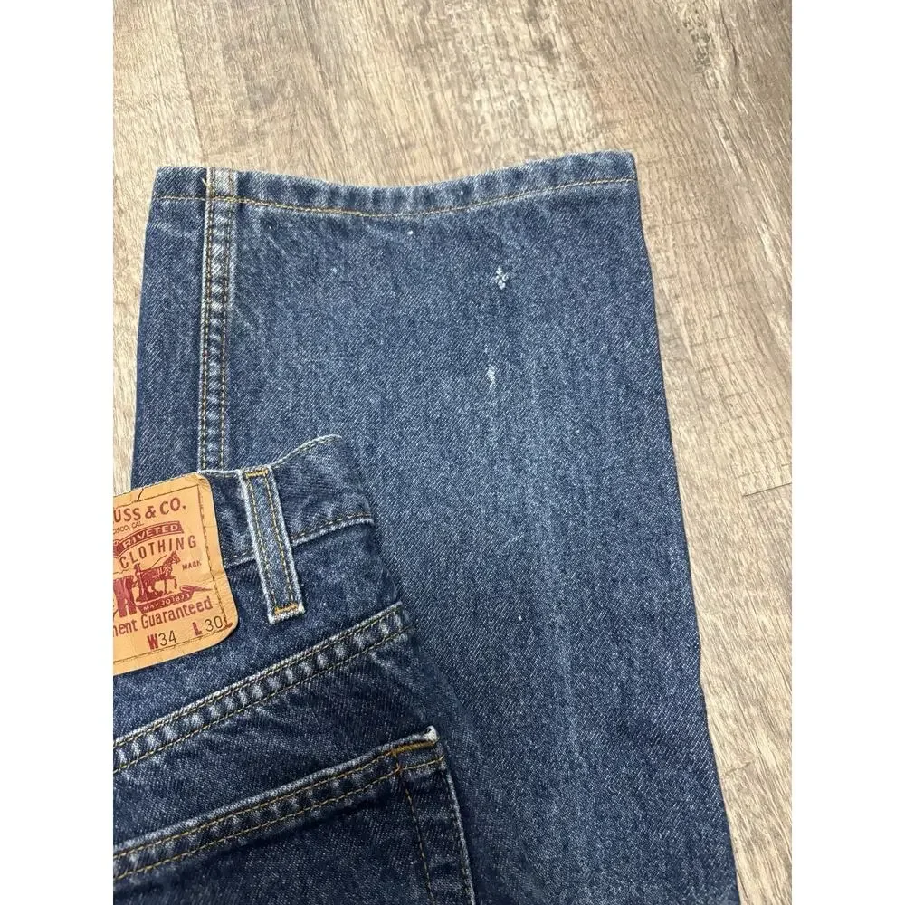 Vintage Y2K Levi's 517 Boot Cut Jeans Men’s 34x30 Dark Wash Blue Denim Colombia